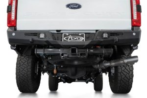 Ford Super Duty F250 Rear Bumper - Addictive Desert Designs - Bomber - Hammer Black - `23-`27 Ford Super Duty F250 Rear Bumper - Addictive Desert Designs - Bomber - Hammer Black - `23-`27